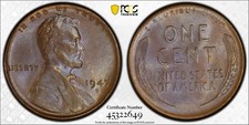 1947-S Lincoln Cent PCGS MS65BN Toned Pop 19/3 picture