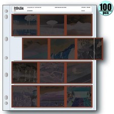 100x Print File 120-4UB Archival 120 Film Negatives Pages 6x7 Sleeves Preservers picture