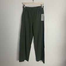 Athleta Trekkie Parachute High Rise NWT Olive Pants With Pockets Size 4. picture