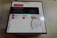 Delta Casara Wall Mount Towel Ring in Spot Shield Brushed Nickel CSA46-BN picture