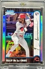 Elly De La Cruz RARE ROOKIE REFRACTOR INVESTMENT CARD SSP BOWMAN CHROME MINT picture