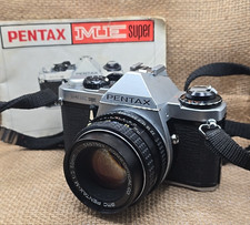 Vtg Pentax Camera ME Super Black & Chrome 35 Film SMC-M 50mm f/1.4 Lens JAPAN picture
