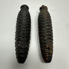 OLD VINTAGE PAIR OF GERMAN CUCKOO CLOCK WEIGHTS PARTS 420 ET picture