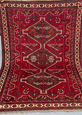 4.5 x 6 ft Antique Fine Weave Pictorial Natural Vegetable Dye Tribal Carpet picture