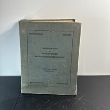 VINTAGE 1949 'INSTRUCTION BOOK NAVY MODEL TDZ RADIO TRANSMITTING EQUIPMENT' picture