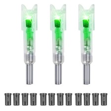 3PCS LED Lighted Nocks for Crossbow Bolts with ON/Off Switch and 12 Bushings ... picture