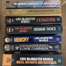 Lois McMaster Bujold Vorkosigan Adventures 7 Book Lot - Science Fiction Epic picture