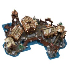 Viking Village MOC Modular Building Blocks Architecture Expansion for Set 21343 picture