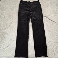 NWT Susan Bristol Black Corduroy Wide Leg Pants Women's Size 6 New With Tags picture