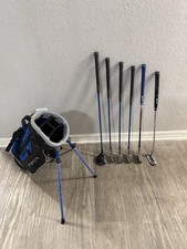 USKG US Kids Golf UL-24 Kidpower 7 Pcs 3 Wood 6,8,P,Mid Nike Putter Bag 3-6 Year picture