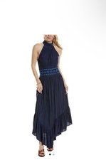 Ramy Brook Shauna Maxi Dress Women's Navy size 4 $525 picture