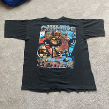 Chicago Bulls Michael Jordan NBA Finals Champions 1997 Vintage tee RARE grail picture