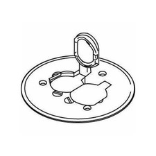 Wiremold 895P-Blk Duplex Cover Plate, Black, Polycarbonate picture