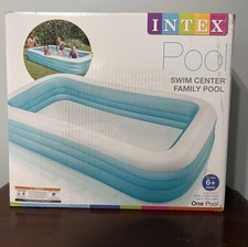 *Intex Swim Center Family Inflatable Pool New In Box 120 inches by 72 inches picture