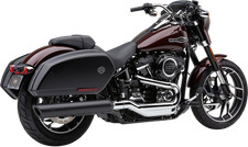 Cobra 6520B 909 Twin Slip-On Muffler Black Harley FLSB Sport Glide 18-21 picture