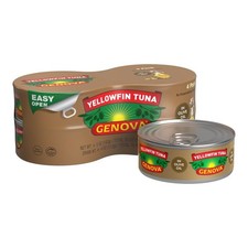 New Genova Premium Yellowfin Tuna in Olive Oil 4 - 5 oz cans - Best Price 1 day. picture