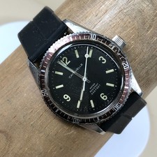 Vintage Caravelle N0 Men Devil Diver 666 Mechanical Wind Watch picture