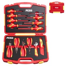 FESA 14PC 1000V Insulated Electrician Tool Set Pliers Screwdrivers VDE Case picture