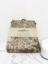 Morris & Co Strawberry Thief 72x72 Shower Curtain Cotton Blend New Tags picture