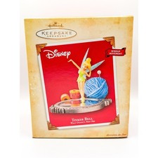 2004 Hallmark Disney Tinker Bell Windup Movement Ornament TESTED WORKING picture