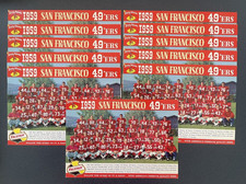 1959 SF 49ers VINTAGE Falstaff Beer Team Photo Card 6x9 - Eleven (11) count lot picture