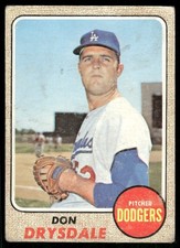 1968 Topps #145 Don Drysdale picture