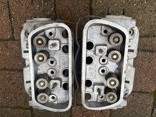 Pair Genuine Vw Type 1 T2 Aircooled Engine 1600cc 040 Twin Port Cylinder Heads picture