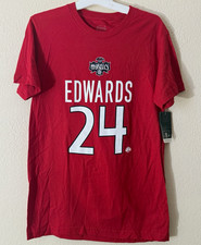Stadium Essentials Washington Mystics WNBA Edwards #24 Red T-Shirt Size S NWT picture