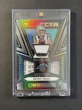 2023 Panini Obsidian Trifecta Swatches Bryce Young RC Laundry Tag Patch /25  picture