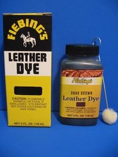 Fiebing's Leather Dye 4 oz with Applicator - Shoe & Boot Color Restorer Liquid picture