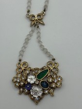 Vintage 1928 Brand Tutti Frutti Rhinestone Beaded Necklace READ picture