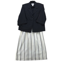 VNTG 70's  lightweight Henry Lee Blazer skirt Dark Academia Retro size small picture