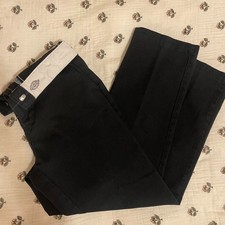 Dickies black straight leg trousers picture