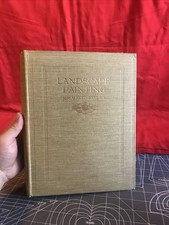 Antique Landscape Painting by Sir Alfred East Rare J.B. Lippincott Printing picture