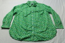 Talbots Women's Plus Modern Classic Button-Up Shirt CN6 Dancing Clovers Size 1X picture