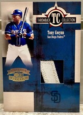 JERSEY NUMBER MATCH 2005 Donruss Throwback Tony Gwynn 19/25 GAME WORN JERSEY picture