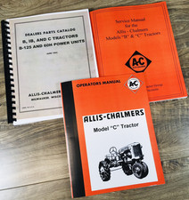 Allis Chalmers Model C Tractor Service Manual Parts Operators Owners Repair Shop picture