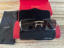 CARTIER CT0092O GRAY DIAMOND SUNGLASSES picture
