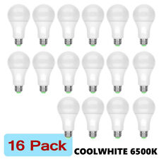 16 LED Light Bulbs 15W Eq. 100W Replacement Daylight Cool White 6500K A19 E26 picture