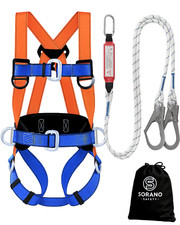 Sorano Safety Harness Fall Protection Kit Full Body Roofing Harness with Lanyard picture