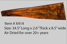 Exhibition Turkish Walnut rifle stock gun blank, X414 picture