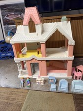 Vintage 1991 Playskool Grand Victorian Dollhouse with Some Accessories/2 Dolls picture