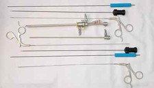 Laparoscopic Hysteroscopy Sheath Semi-Rigid L-Hook Spatula Forceps Set 8Piece picture