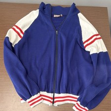Vintage 70s/80s Classic Court XL Track Jacket Made is USA picture