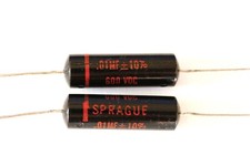 Vintage New Old Stock Sprague .01uF Black Beauty Capacitors (Pair) Excellent picture