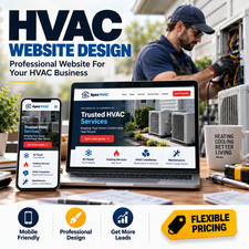HVAC Website Design Service | Heating Cooling Contractor Web Design Development picture