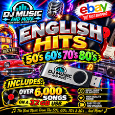 ENGLISH MUSIC HITS 50,60,70,80 AND MORE. picture