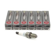 6 Pack Genuine NGK 3199 Laser Platinum Spark Plugs BKR6EQUP for BMW Audi Porsche picture