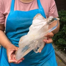 2100g HUGE Clear White Quartz Crystal Cluster Rough Specimen Healing Stone 5811 picture