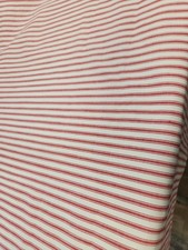 BT Yard 100% Quilting Cotton Red White Pin Striped Candy Cane 62 Wide holiday picture